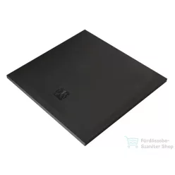   Kludi TERRA 90x90 cm-es RAKSOLID zuhanytálca szifon nélkül, matt fekete 09DW0939