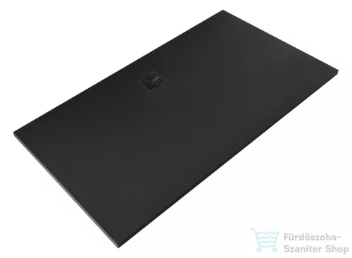 Kludi TERRA 170x90 cm-es RAKSOLID zuhanytálca szifon nélkül, matt fekete 09DW2239