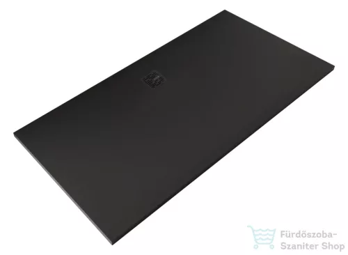 Kludi TERRA 180x90 cm-es RAKSOLID zuhanytálca szifon nélkül, matt fekete 09DW2339