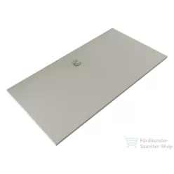   Kludi TERRA 180x90 cm-es RAKSOLID zuhanytálca szifon nélkül, matt világosszürke 09DW23O2