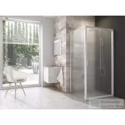   Ravak BLIX BLDP2+BLPS 120x100 cm-es tolóajtós zuhanykabin,fehér/grape 0PVG0100ZGSET120BLPS100