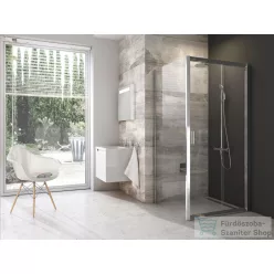   Ravak BLIX BLDP2+BLPS 120x100 cm-es tolóajtós zuhanykabin,króm/transparent 0PVG0C00Z1SET120BLPS100