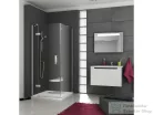 Ravak SMARTLINE SMSD2+SMPS 90x100 cm-es nyílóajtós,balos zuhanykabin fix oldalfallal,króm/transparent 0SL7BA00Z1SET90SMPS100