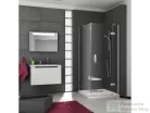 Ravak SMARTLINE SMSD2+SMPS 100x100 cm-es nyílóajtós,jobbos zuhanykabin fix oldalfallal,króm/transparent 0SPABA00Z1SET100SMPS100