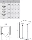 Ravak BRILLIANT BSD2-90 A-Bal 90 cm-es nyílóajtó zsanérok és merevítő (B-SET) nélkül,Króm+Transparent 0UL7AA00Z1