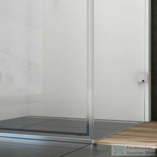 Ravak BRILLIANT BSD2-90 A-Bal 90 cm-es nyílóajtó zsanérok és merevítő (B-SET) nélkül,Króm+Transparent 0UL7AA00Z1