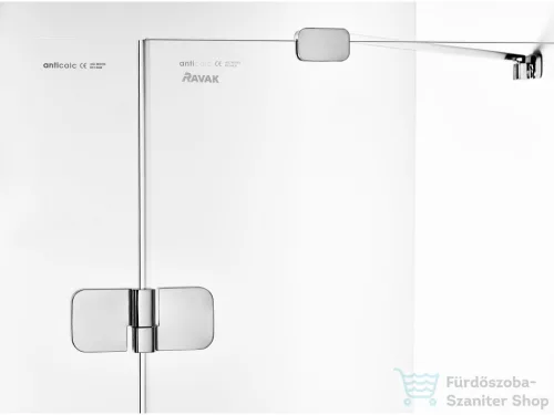 Ravak Brilliant BSD2 90 A 90 cm-es jobbos zuhanyajtó,króm/transparent 0UP7AA00Z1SET