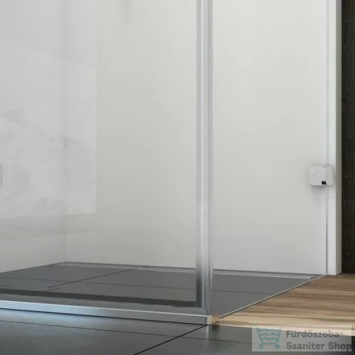 Ravak BRILLIANT BSDPS-100/80 100x80 cm-es jobbos nyílóajtós zuhanykabin zsanér,fogantyú,merevítő (B-SET) nélkül,króm+transparent,0UPA4A00Z1