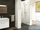 Ravak Brilliant BSD2 100 A 100 cm-es jobbos zuhanyajtó,króm/transparent 0UPAAA00Z1SET