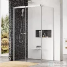 Ravak MATRIX MSDPS-110/80 B 110x80 cm-es balos tolóajtós zuhanykabin,Szatén+transparent 0WLD4U00Z1
