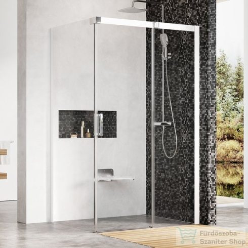Ravak MATRIX MSDPS-100/100 J 100x100 cm-es jobbos tolóajtós zuhanykabin,Fehér+transparent 0WPAA100Z1