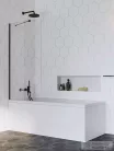 Radaway Idea PNJ II 50 kádparaván, fekete 10001050-54-01