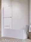 Radaway Idea PNJ II 80 kádparaván törölközőtartóval, króm 10001080-01-01W