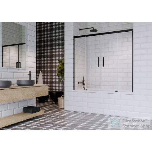 Radaway Idea Black PN DWD 170 kádparaván fekete 10004170-54-01