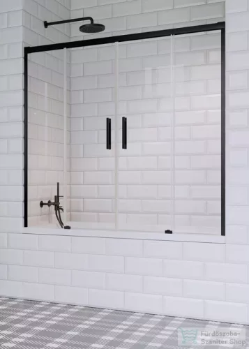 Radaway Idea Black PN DWD 180 kádparaván fekete 10004180-54-01