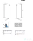 Radaway Nes  PNJ I 80B balos kádparaván, króm 10011080-01-01L
