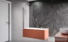 Radaway Nes PNJ I 90B balos kádparaván, szálcsiszolt króm 10011090-91-01L