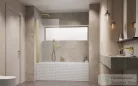Radaway Nes PNJ I 90B balos kádparaván, szálcsiszolt arany 10011090-99-01L