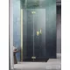 Radaway Nes Walk-in KDD-B 80 zuhanyfal, szálcsiszolt arany profil, balos 10024080-99-01L