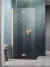 Radaway Nes Walk-in KDD-B 90 zuhanyfal, szálcsiszolt arany profil, balos 10024090-99-01L