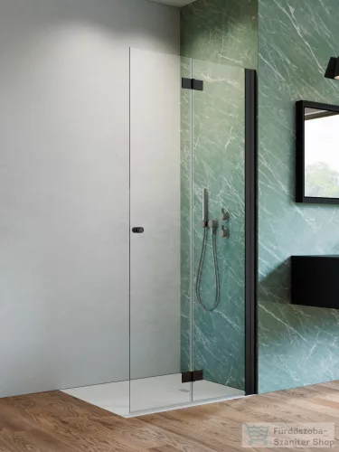 Radaway Nes Walk-in KDD-B 100 zuhanyfal, matt fekete profil, jobbos 10024100-54-01R
