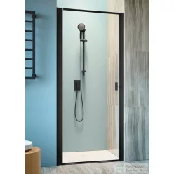  Radaway Nes Black DWJ I Factory 70 zuhanyajtó fekete balos 10026070-54-56L