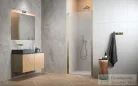 Radaway Nes Brushed Gold DWJ-I 80 zuhanyajtó, szálcsiszolt arany profil, balos 10026080-99-01L