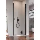 Radaway Nes Black DWJ I 90 zuhanyajtó fekete jobbos 10026090-54-01R