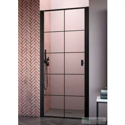   Radaway Nes Black DWJ I Factory 100 zuhanyajtó fekete balos 10026100-54-55L
