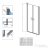 Radaway Nes Black DWD I 70 zuhanyajtó fekete 10027070-54-01