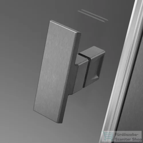 Radaway Nes DWD-I 80 zuhanyajtó, szálcsiszolt fegyvermetál profil, 10027080-92-01