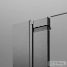 Radaway Nes DWD-I 100 zuhanyajtó, szálcsiszolt fegyvermetál profil, 10027100-92-01