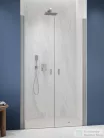 Radaway Nes DWD-I 110 zuhanyajtó, szálcsiszolt króm profil, 10027110-91-01