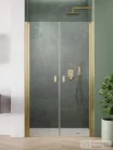 Radaway Nes Brushed Gold DWD-I 120 zuhanyajtó, szálcsiszolt arany profil, 10027120-99-01