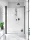 Radaway Nes DWS 130 zuhanyfal, matt fekete profil, balos 10028130-54-01L