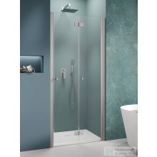   Radaway Nes DWB 80 zuhanyajtó, szálcsiszolt króm profil, jobbos 10029080-91-01R