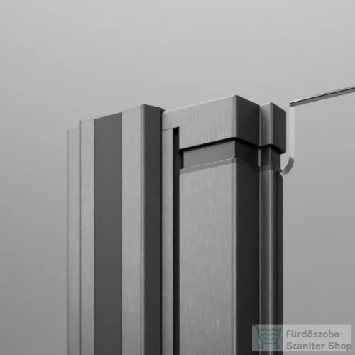 Radaway Nes DWB 80 zuhanyajtó, szálcsiszolt fegyvermetál profil, jobbos 10029080-92-01R