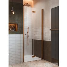   Radaway Nes DWB 80 zuhanyajtó, szálcsiszolt réz profil, jobbos 10029080-93-01R