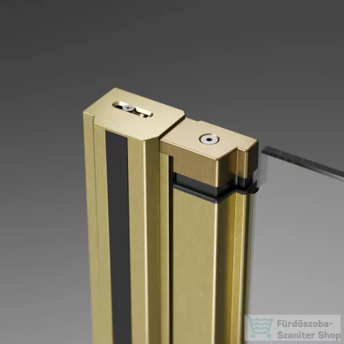 Radaway Nes Brushed Gold DWB 80 zuhanyajtó, szálcsiszolt arany profil, balos 10029080-99-01L