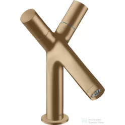   Hansgrohe AXOR STARCK 80 kétkaros mosdó csaptelep automata leeresztővel, szálcsiszolt bronz 10030140