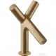 Hansgrohe AXOR STARCK 80 kétkaros mosdó csaptelep automata leeresztővel, szálcsiszolt bronz 10030140