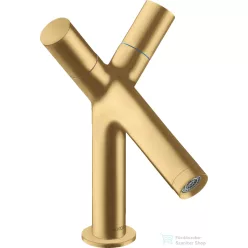   Hansgrohe AXOR STARCK 80 kétkaros mosdó csaptelep automata leeresztővel, szálcsiszolt arany hatású 10030250