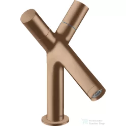   Hansgrohe AXOR STARCK 80 kétkaros mosdó csaptelep automata leeresztővel, szálcsiszolt vörös arany hatású 10030310