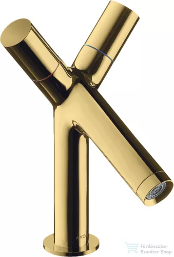 Hansgrohe AXOR STARCK 80 kétkaros mosdó csaptelep automata leeresztővel, polírozott arany hatású 10030990