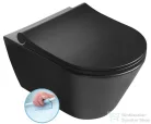 Sapho AVVA RIMLESS fali WC, 53x36cm, fekete (100314-110)
