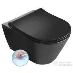 Sapho AVVA RIMLESS fali WC, 53x36cm, fekete (100314-110)