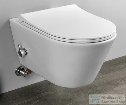 Sapho AVVA RIMLESS fali WC bidézuhannyal, csapteleppel, 35,5x53cm (100315)