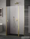 Radaway Nes Brushed Gold DWJ-II 80 zuhanyajtó, szálcsiszolt arany profil, jobbos 10036080-99-01R