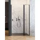 Radaway Nes Black DWJ-II 100 zuhanyajtó, matt fekete profil, jobbos 10036100-54-01R