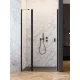 Radaway Nes Black DWJ-II 110 zuhanyajtó, matt fekete profil, balos 10036110-54-01L